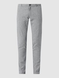 Modern Fit Anzughose mit Leinen-Anteil Modell 'Todi'  von Carl Gross Blau / Türkis - 38