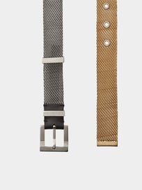 Gürtel mit Mesh von Maison Margiela Gelb - 3