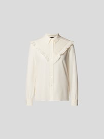 Seidenbluse mit Rüschenbesatz von Nili Lotan Weiß - 5