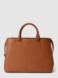 Shopper aus Leder Modell 'Hanna' von Lauren Ralph Lauren Braun - 36