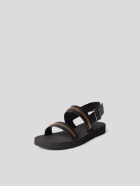Sandalen aus Leder von Giuseppe Zanotti Grau / Schwarz - 12