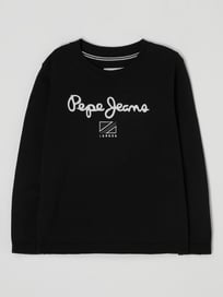 Pullover met geborduurd logo, model 'Larson' van Pepe Jeans Blauw / turquoise - 5