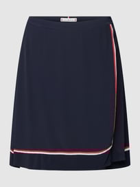 Minirok met labeldetails, model 'CREPE' van Tommy Hilfiger Blauw / turquoise - 4