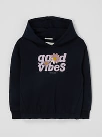 Hoodie mit Message-Print von Tom Tailor Blau / Türkis - 1