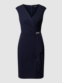 Cocktailkleid mit V-Ausschnitt Modell 'RYLAN' von Lauren Ralph Lauren Blau / Türkis - 7