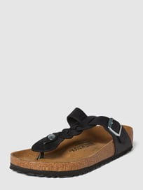 Sandalen in gevlochten look, model 'Gizeh' van Birkenstock Grijs / zwart - 19