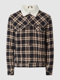 Jacke mit Teddyfutter Modell 'Paul' von Redefined Rebel Grau / Schwarz - 34