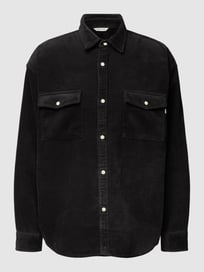 Overhemdjack van corduroy van REVIEW Grijs / zwart - 23