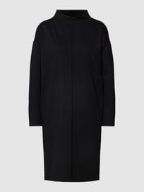 Jurk met opstaande kraag, model 'Wabyni' van Opus Grijs / zwart - 2