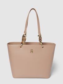 Tote bag met korte hengsels, model 'CHIC' van Tommy Hilfiger Bruin - 9