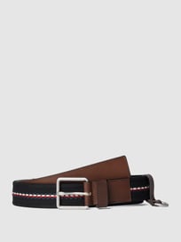 Gürtel mit Dornschließe von Tommy Hilfiger Grau / Schwarz - 7