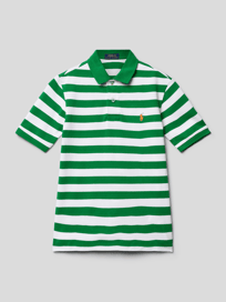 Poloshirt mit Label-Stitching von Polo Ralph Lauren Teens Grün - 12