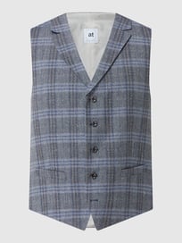 Weste mit Schurwoll-Anteil Modell 'Orazio' von Atelier Torino Blau / Türkis - 7