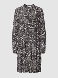 Knielanges Kleid mit Paisley-Muster von Jake*s Casual Grau / Schwarz - 12