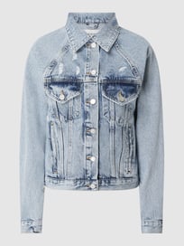 Jeansjack in used-look van REVIEW Blauw / turquoise - 43