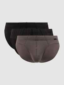 Slip mit Stretch-Anteil im 3er-Pack  von Jockey Grau / Schwarz - 30