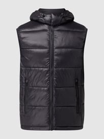 Steppweste mit abnehmbarer Kapuze von Karl Lagerfeld Grau / Schwarz - 30