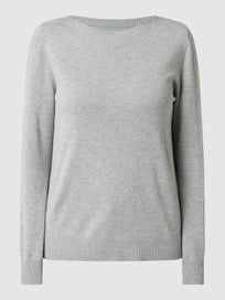 Pullover van viscose-katoenmix  van s.Oliver RED LABEL Grijs / zwart - 23