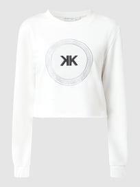 Kort sweatshirt met logo-applicatie  van Kendall & Kylie Wit - 19