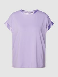 Blouseshirt met boorden van satijn van Jake*s Collection Roze - 5