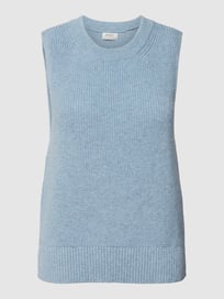 Top in gebreide look, model 'PARIS' van Only Blauw / turquoise - 43