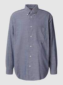 Freizeithemd mit Button-Down-Kragen von Tommy Hilfiger Blau / Türkis - 40