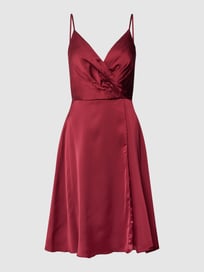 Cocktailjurk met hartvormige hals van Luxuar Rood - 11