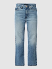 Cropped Jeans mit Stretch-Anteil Modell 'Logan' von 7 For All Mankind Blau / Türkis - 48