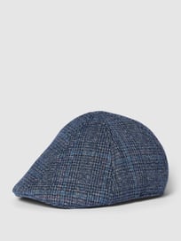 Platte pet met fijn motief van Müller Headwear Blauw / turquoise - 29