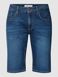 Korte jeans met labeldetails, model 'RONNIE' van Tommy Jeans Blauw / turquoise - 3