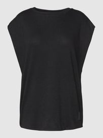 T-Shirt mit Effektgarn von comma Casual Identity Grau / Schwarz - 15