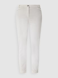 Broek van fluweel, model 'Ela' van 0039 Italy Grijs / zwart - 23