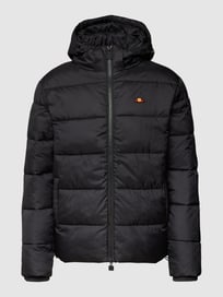 Gewatteerd jack met labelpatch van Ellesse Grijs / zwart - 9