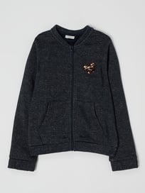 Sweatjacke mit Effektgarn von s.Oliver RED LABEL Blau / Türkis - 31