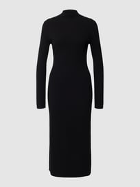 Strickkleid in Midilänge „THE DINNER Holiday Collection“ von Marc O'Polo Grau / Schwarz - 40