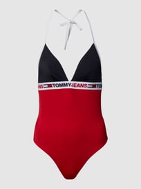 Badpak met labeldetails van TOMMY HILFIGER Blauw / turquoise - 14