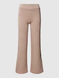 Sweatbroek met labelstitching van KARL KANI Bruin - 38