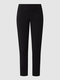 Cropped Stoffhose mit Stretch-Anteil Modell 'Sabrina' von SEDUCTIVE Grau / Schwarz - 20