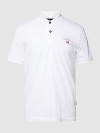 Poloshirt mit Stitching Modell 'elbas' von Napapijri Weiß - 30