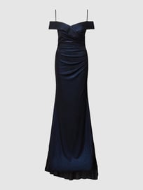 Abendkleid mit Herz-Ausschnitt von TROYDEN COLLECTION Blau / Türkis - 26