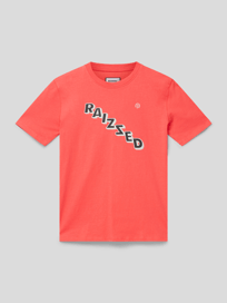 T-Shirt mit Label-Print von Raizzed Rot - 5