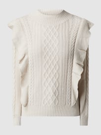 Pullover mit Volants von Tom Tailor Denim Weiß - 25
