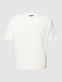 T-Shirt mit Label-Print von Emporio Armani Weiß - 40