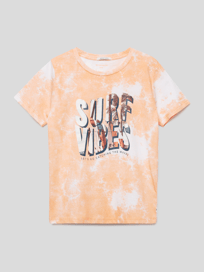 T-Shirt mit Motiv-Print von Tom Tailor Orange - 15