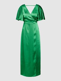 Midikleid in Satin-Optik Modell 'SATEENY' von Vila Grün - 12