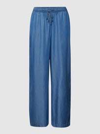 Broek met steekzakken opzij, model 'GIVANI' van Vila Blauw / turquoise - 19