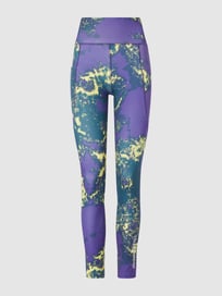 Sportlegging met all-over motief, model 'Sammi' van TheJoggConcept Blauw / turquoise - 25