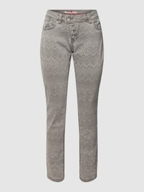 Hose im 5-Pocket-Design Modell 'MALIBU' von Buena Vista Grau / Schwarz - 36