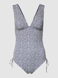 Badpak met all-over bloemenmotief van Marc O'Polo Blauw / turquoise - 21