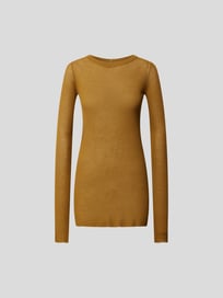 Longsleeve aus Viskose-Seide-Mix von Rick Owens Gelb - 19